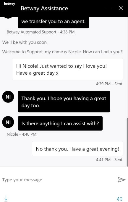 betway chat